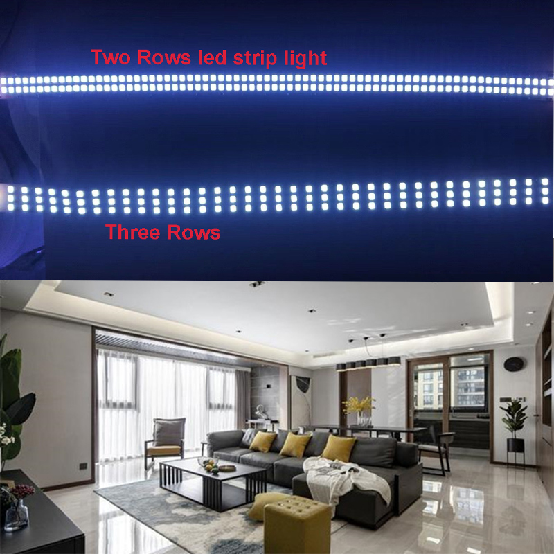 DC12V 2835 High-density Three Rows 16.5ft/5m 16mm 360LEDs/M Daylight White LED Strip Light DC12V 2835 High-density Three Rows 16.5ft/5m 16mm 360LEDs/M Daylight White LED Strip Light